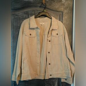 Light Brown jacket. Perfect for Summer/fall. Very comfortable.